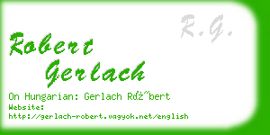 robert gerlach business card